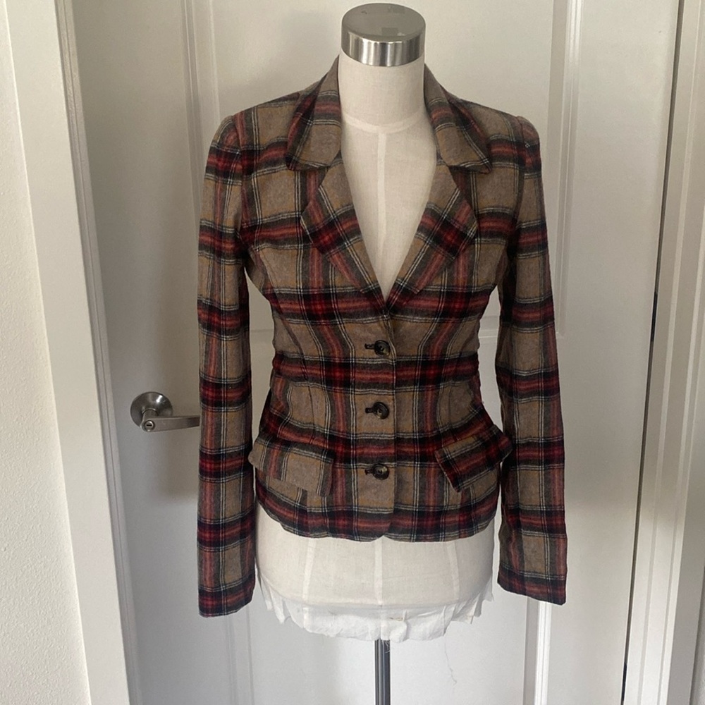 L.A.M.B. Fall 2009 Collection Plaid Blazer